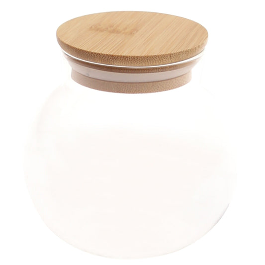 500 ml Landscape Glass Jar with Bamboo Lid Ð Airtight Storage Container