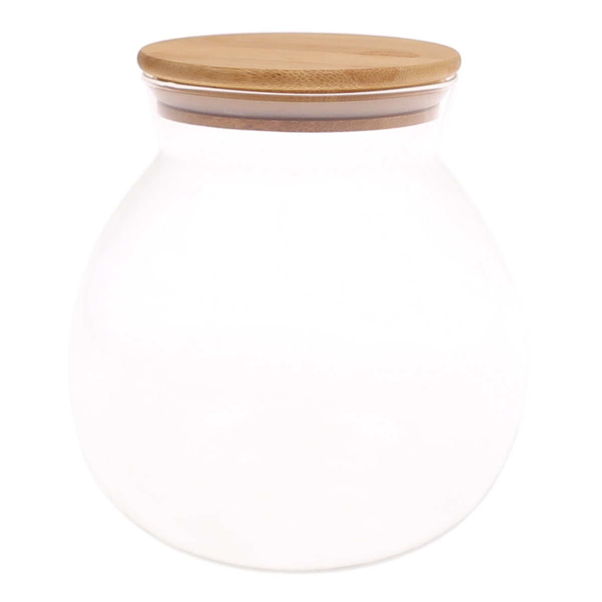 1000 ml Landscape Glass Jar with Bamboo Lid Ð Airtight Storage Container