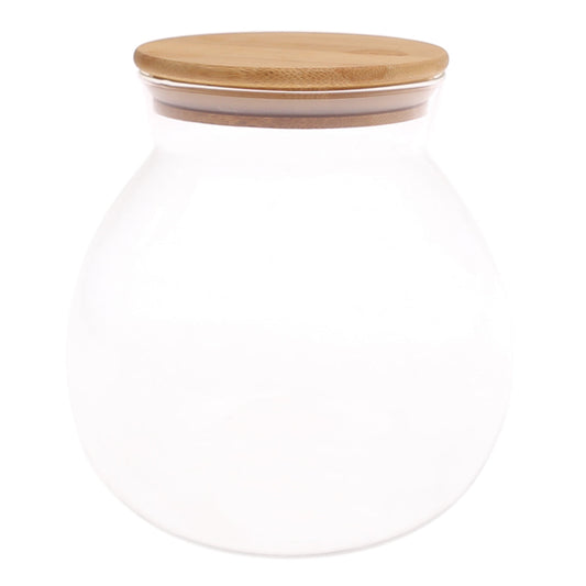 1000 ml Landscape Glass Jar with Bamboo Lid Ð Airtight Storage Container