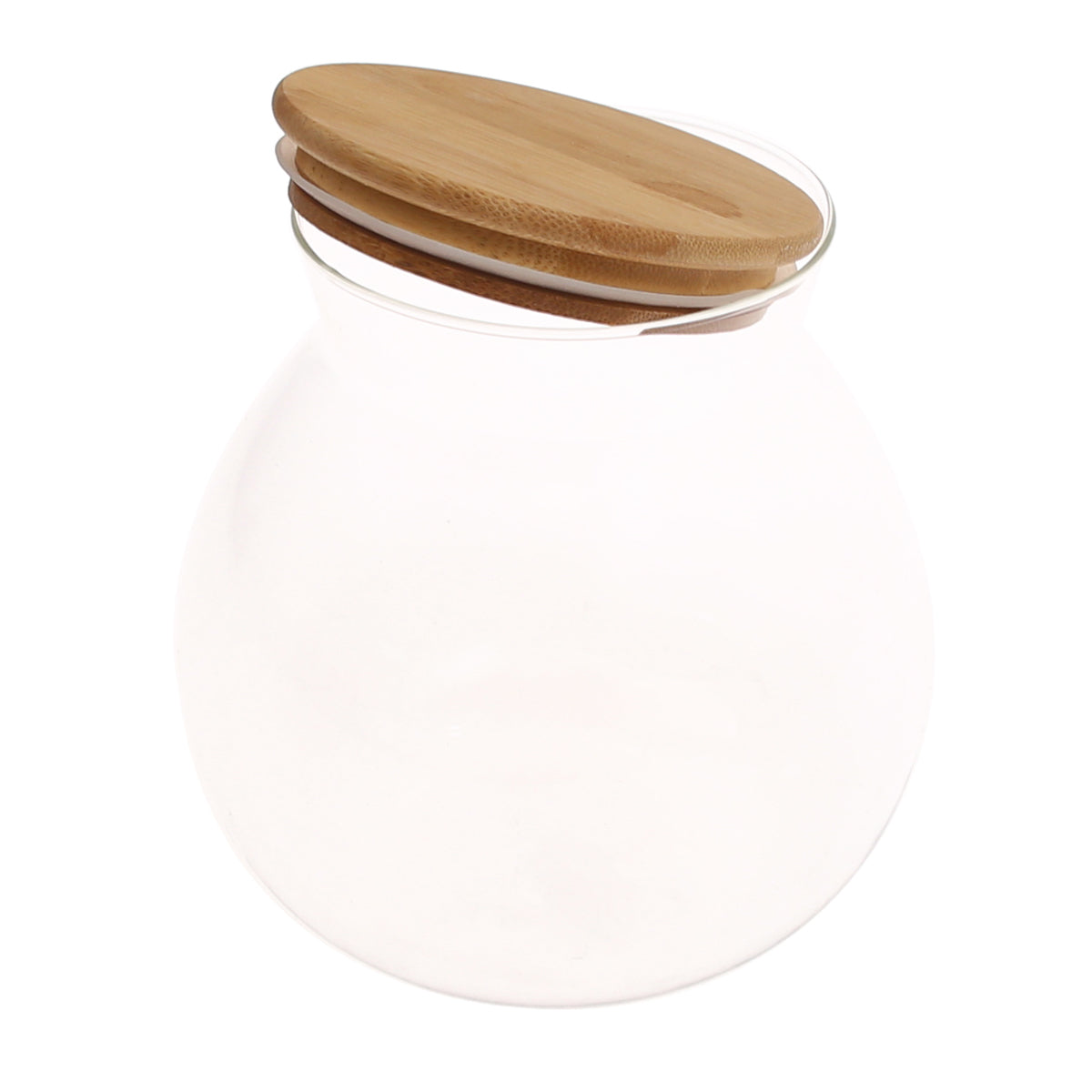 1000 ml Landscape Glass Jar with Bamboo Lid Ð Airtight Storage Container