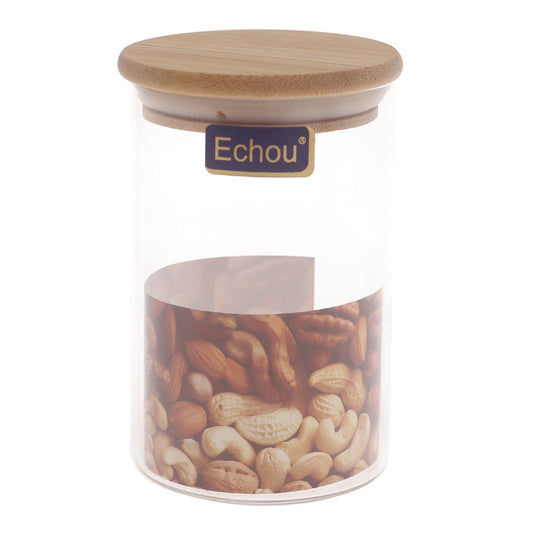 Round Glass Jar 270ml Ð GPG10-270/L3 with Bamboo Lid