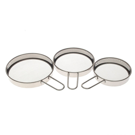 3 PCS Flour Strainer Set Ð Stainless Steel