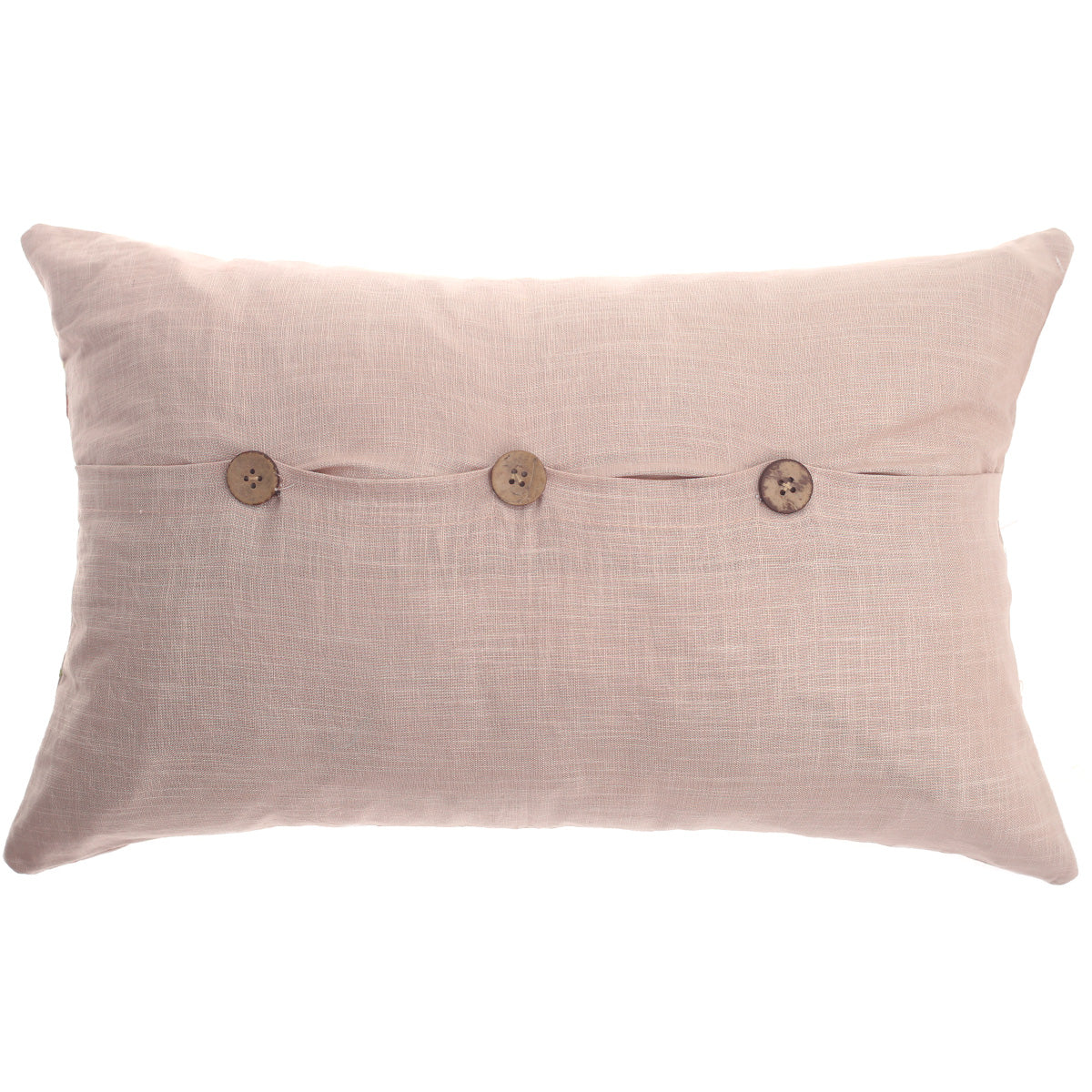 Blush Buta Cotton Cushion Cover Ð 12x18 Inch Decorative Pillow Cover for Sofa & Bed