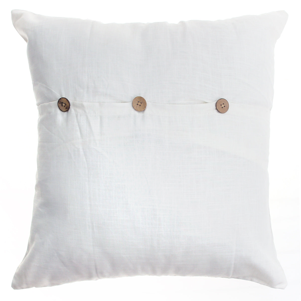 White Jaal Cushion Cover 20x20 Ð Elegant Cotton Embroidered Throw Pillow Cover