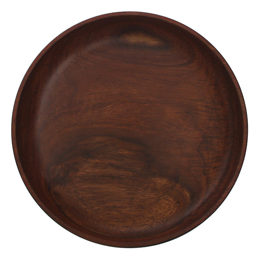 Handcrafted Wooden Plate Ð 8"