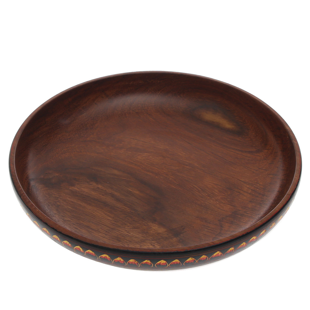 Handcrafted Wooden Plate Ð 8"