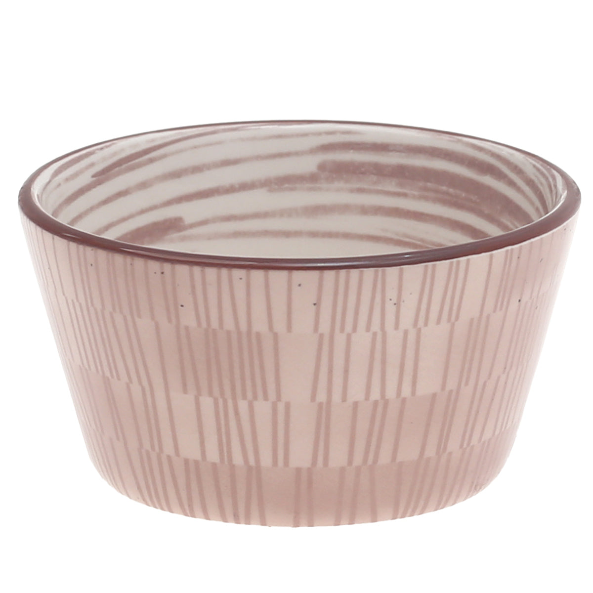3.75" Ceramic Cake Bowl Ð Gray & Brown Patterned | ayshpk