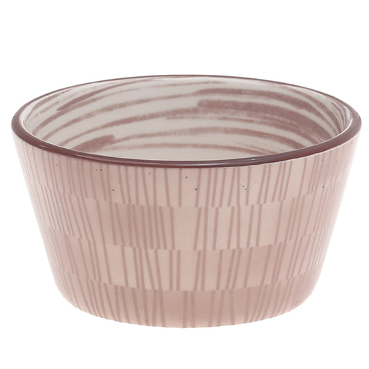 3.75" Ceramic Cake Bowl Ð Gray & Brown Patterned | ayshpk