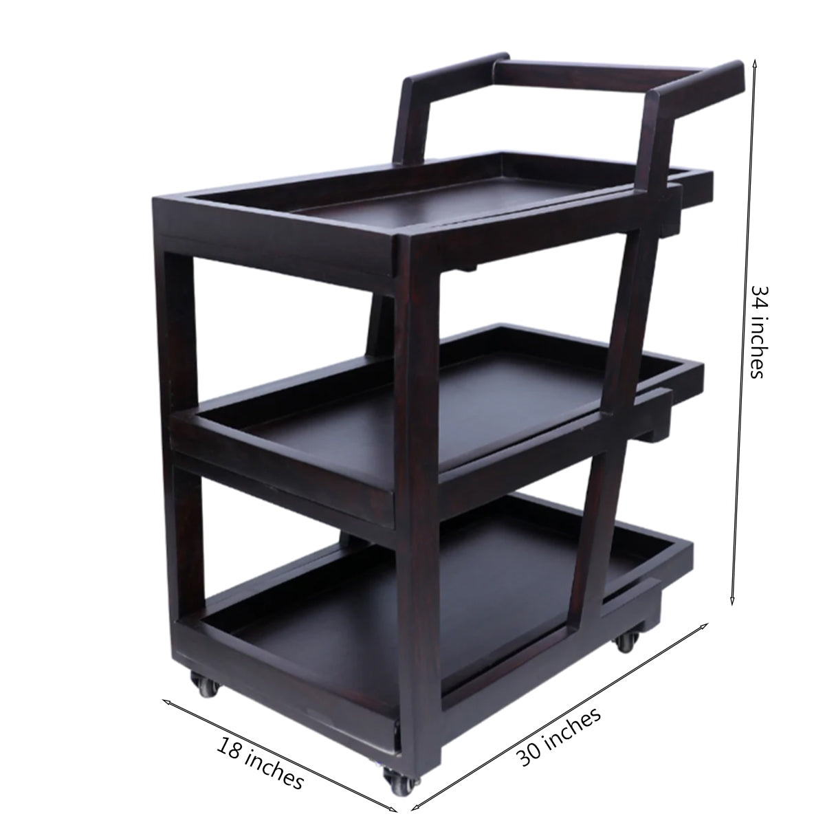 3 Step Ferdy Tea Trolley (Sheesham)