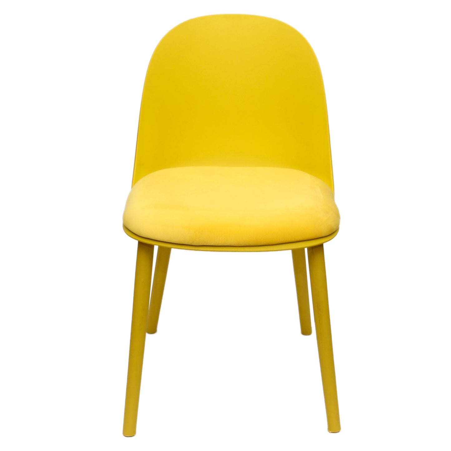 Sora Dining Chair Ð Modern Molded Seat with Cushion (Pink, Grey, White, Black, Yellow)