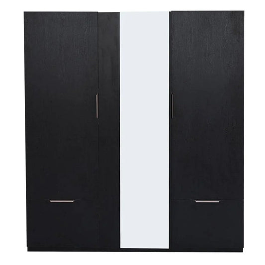 Carter 3 Door Wardrobe Black+2009