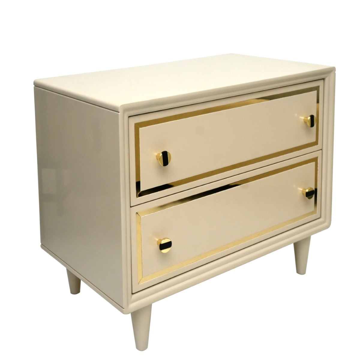 Opulent King Size Bed with 2 Side Tables