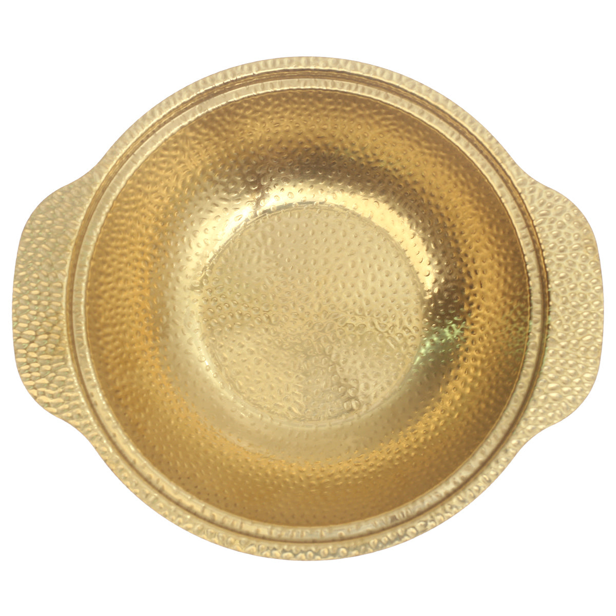 Gold Snowflake Bowl Ð Textured Metal Finish (20cm & 24cm)