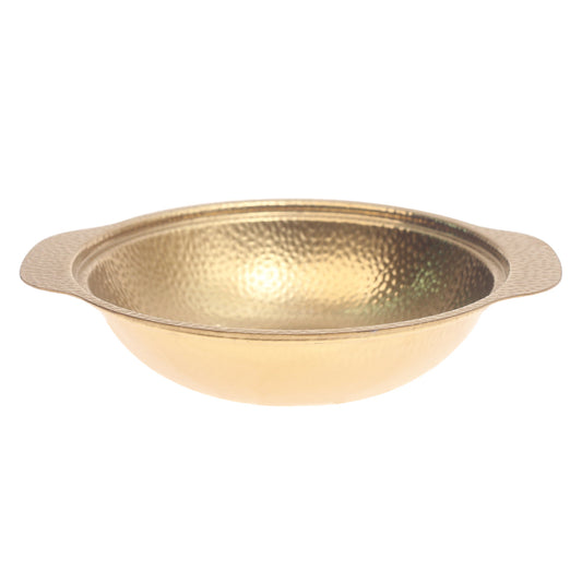 Gold Snowflake Bowl Ð Textured Metal Finish (20cm & 24cm)