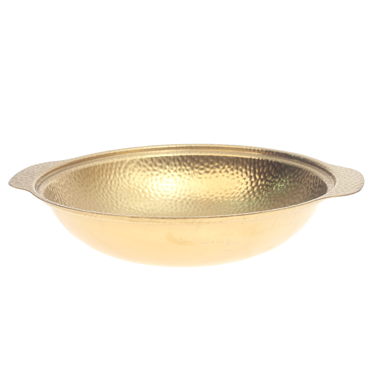 Gold Snowflake Bowl Ð Textured Metal Finish (20cm & 24cm)