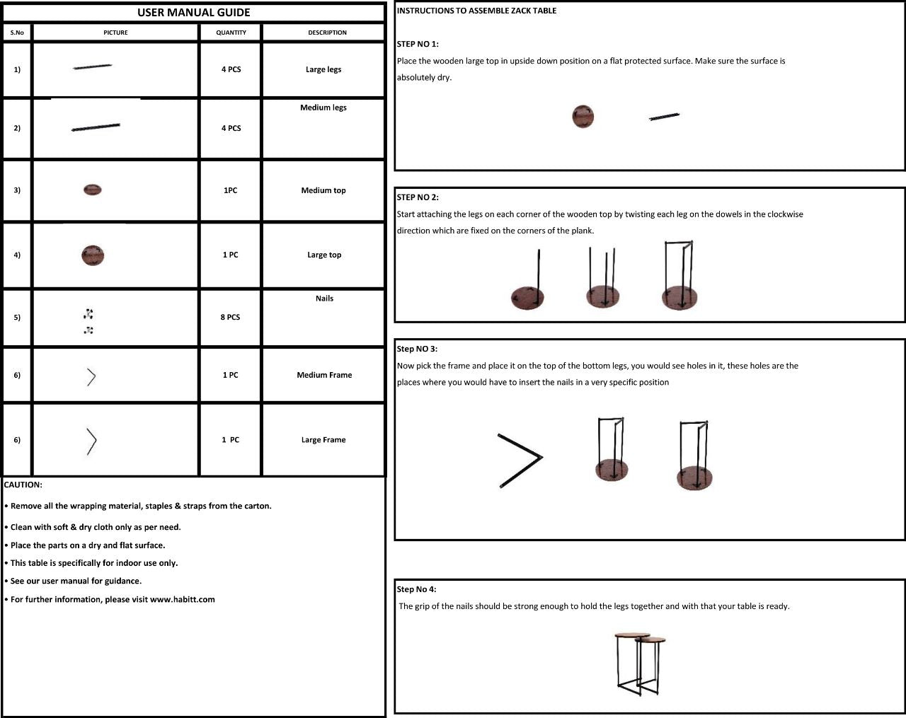 Zack Nest of Tables set
