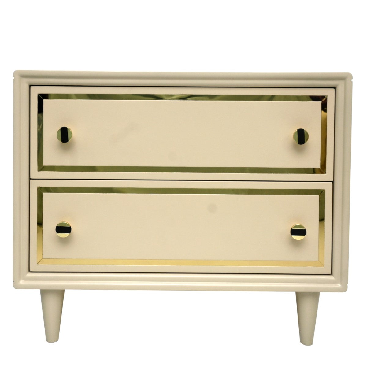 Opulent King Size Bed with 2 Side Tables