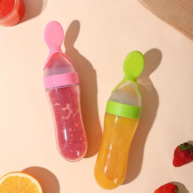 BPA-Free Baby Spoon Feeder Bottle | Soft Silicone | Easy Feeding