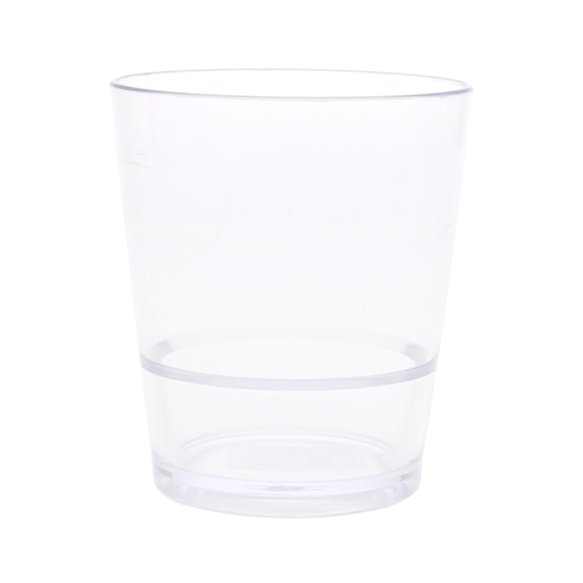 Acrylic Drinking Glass with Ring Design Ð Transparent, Durable & Lightweight