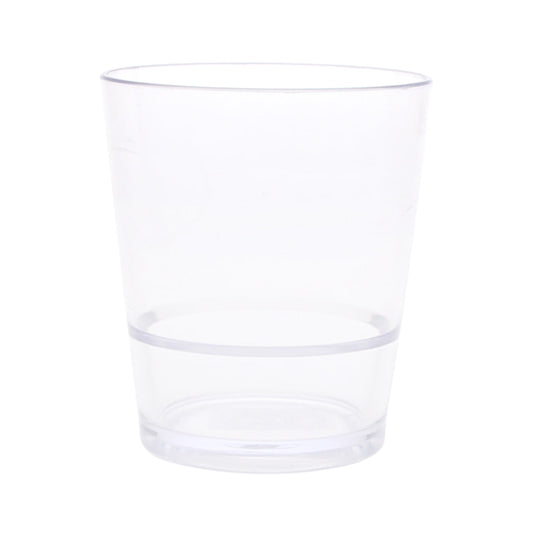 Acrylic Drinking Glass with Ring Design Ð Transparent, Durable & Lightweight
