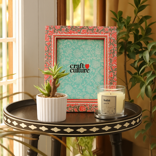 Photo Frame Printed Pattern Ð Dark Green 5x7 (T)