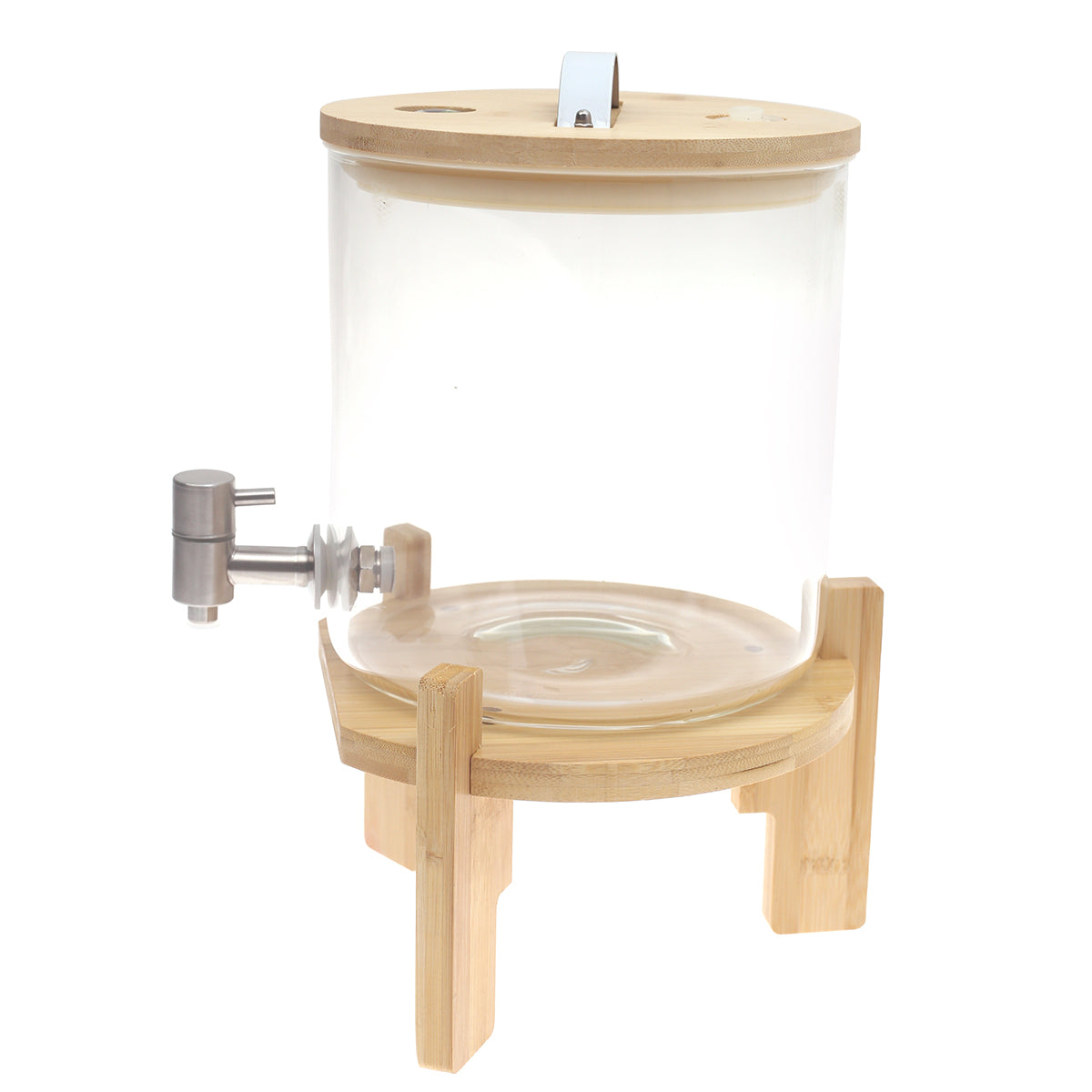 5L Water Dispenser with Bamboo Lid & Stand