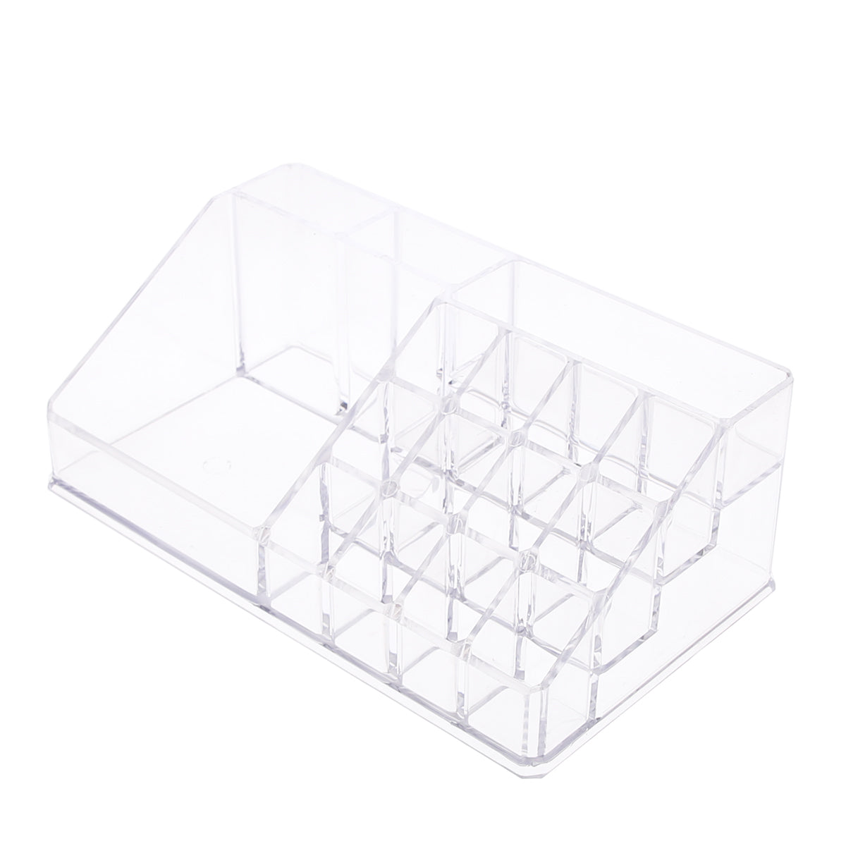 Lipstick Organizer Ð 24 Slot Acrylic Makeup Storage Holder (Transparent/Neutral)