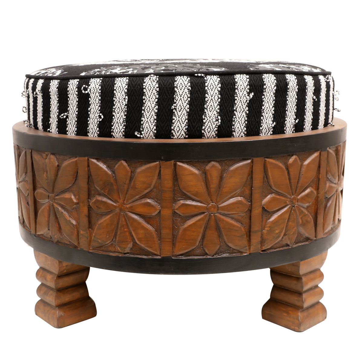 Looped woven Ottoman