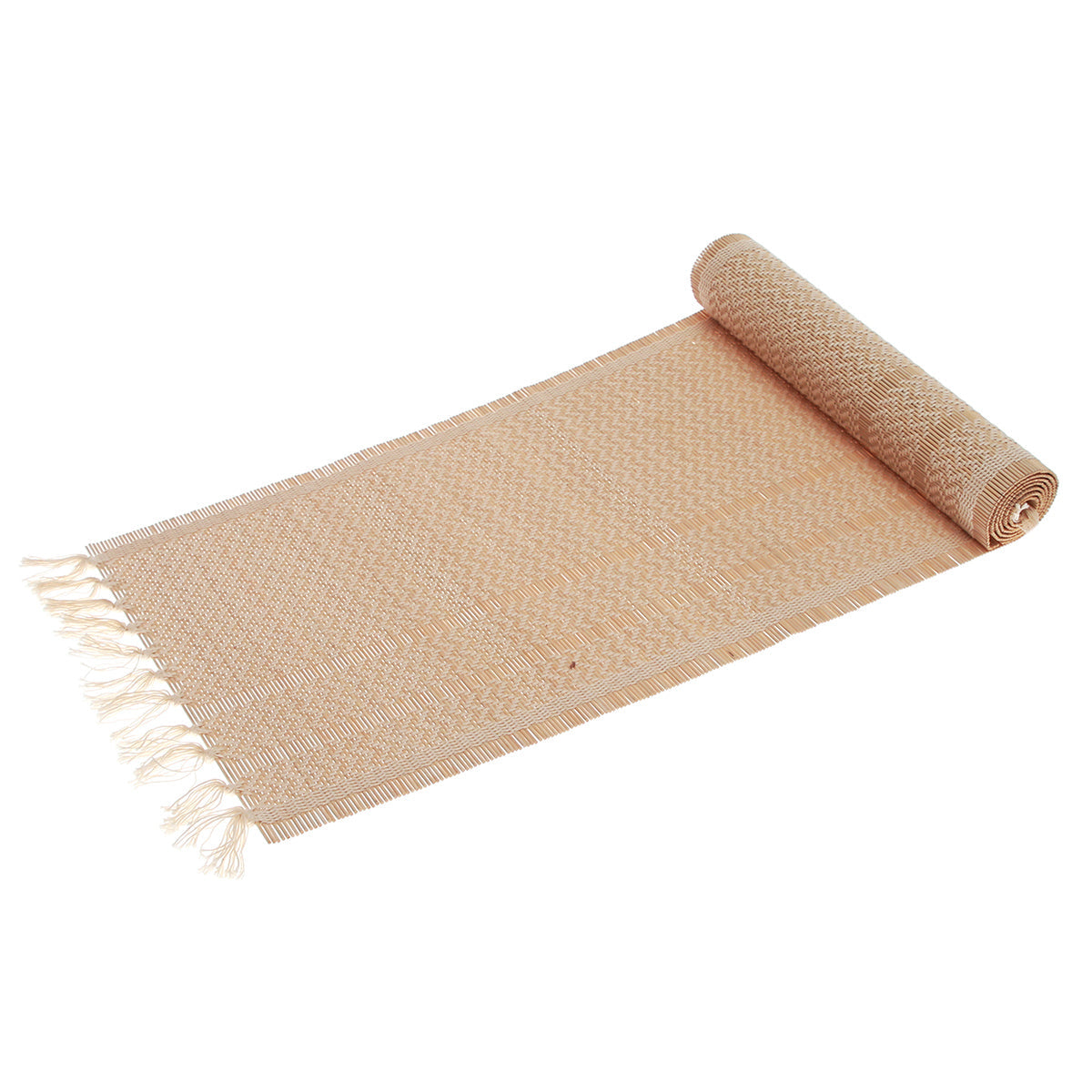 Beige Chevron Bamboo Mat 13X19Ó