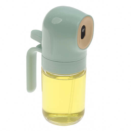Glass Oil Spray Bottle Ð Refillable Dispenser for Cooking, Baking & Grilling