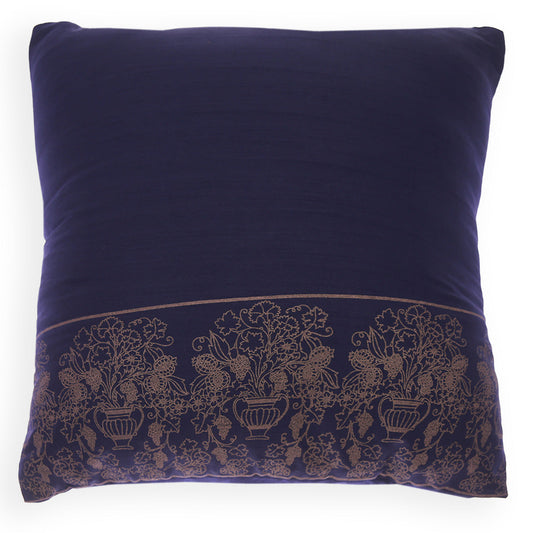Gold Peacock Cushion Cover 18x18"