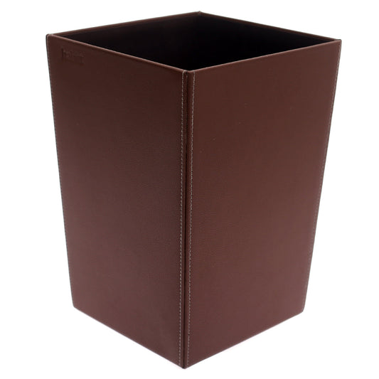 Leather dust bin (Brown)