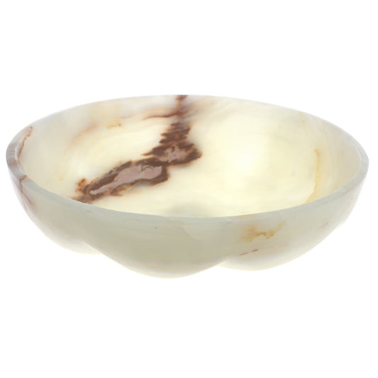FLUTED BOWL 12X12X3(Onyx Polish)
