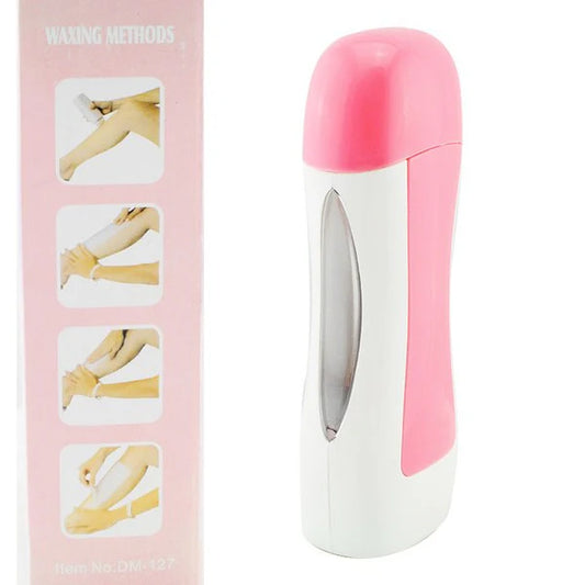 Electric Hair Removal Wax-melt Machine, Heater EU Plug Portable Epilator Roll, Heater Melt Depilation Hair Removal, SPA Handheld Body Depilatory Machine Hair Removal Tool