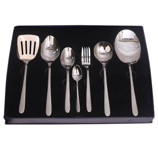 Elegant Silver 22-Piece Stainless Steel Cutlery Set Ð Premium Flatware with Gift Box