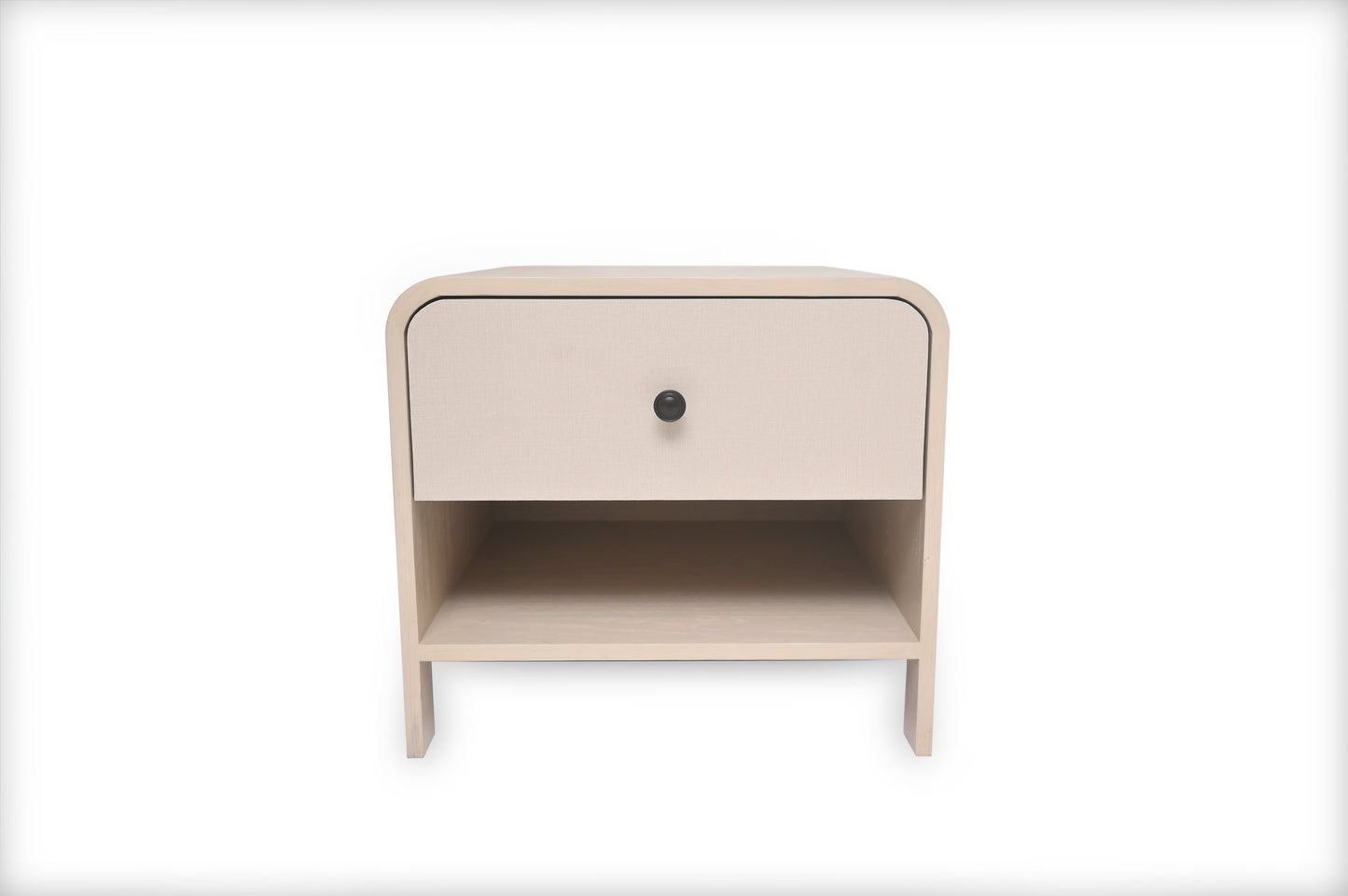 Harold Queen Bed Ð Solid Wood Frame with Upholstered Headboard