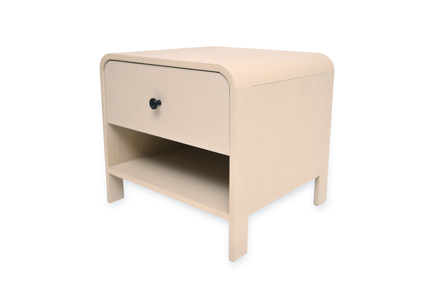 Harold Queen Bed Ð Solid Wood Frame with Upholstered Headboard