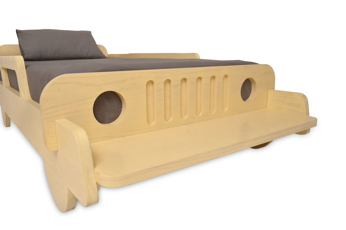 Wooden Cart Bed Ð Single Size Kids Bed with Playful Cart Design