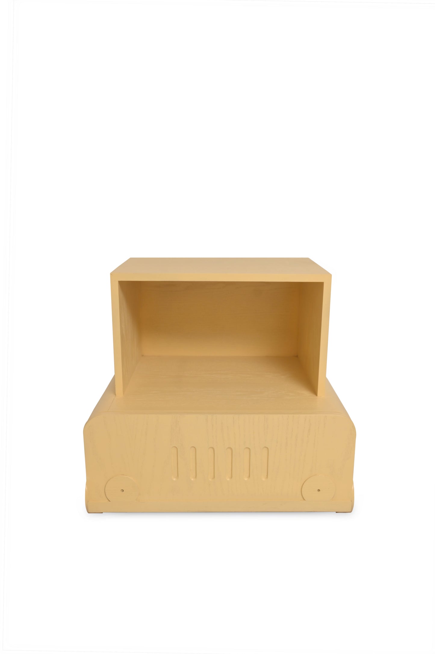 Wooden Cart Side Table Ð KidsÕ Bedside Table with Toy-Like Design