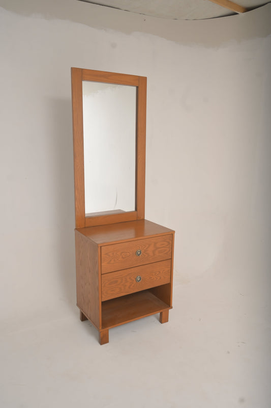 Harry Dresser Ð Solid Wood with Upholstered Drawer Panels