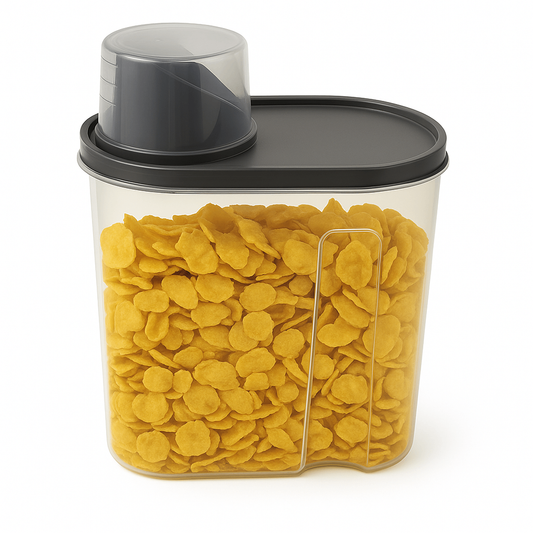 Airtight Cereal Jar Ð Small Food Storage Container with Pouring Spout