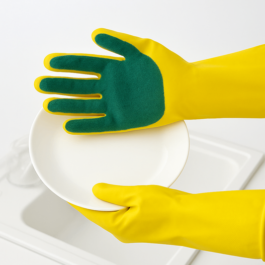 Cleaning Gloves with Built-In Sponge Ð Heavy-Duty & Multi-Purpose