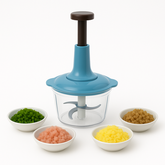 Manual Kitchen Hand Chopper Ð 2L Push?Down Vegetable & Fruit Dicer