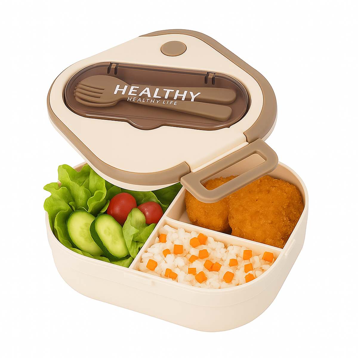 Healthy Square Lunch Box Ð Compact & Leak-Proof