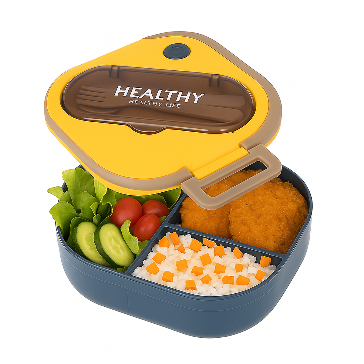 Healthy Square Lunch Box Ð Compact & Leak-Proof