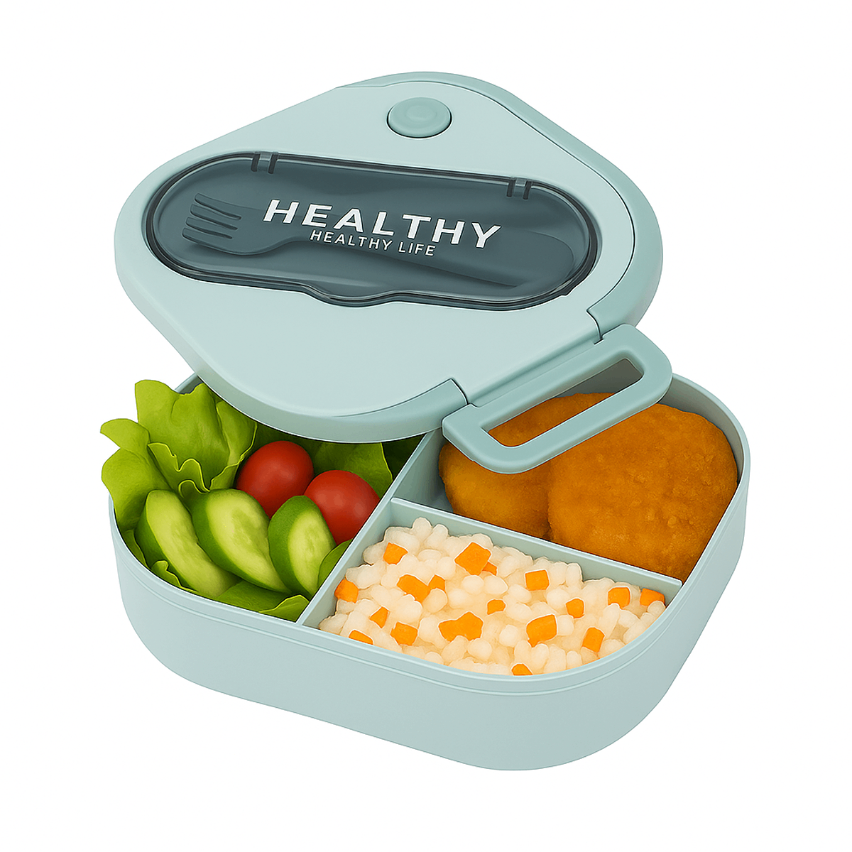 Healthy Square Lunch Box Ð Compact & Leak-Proof