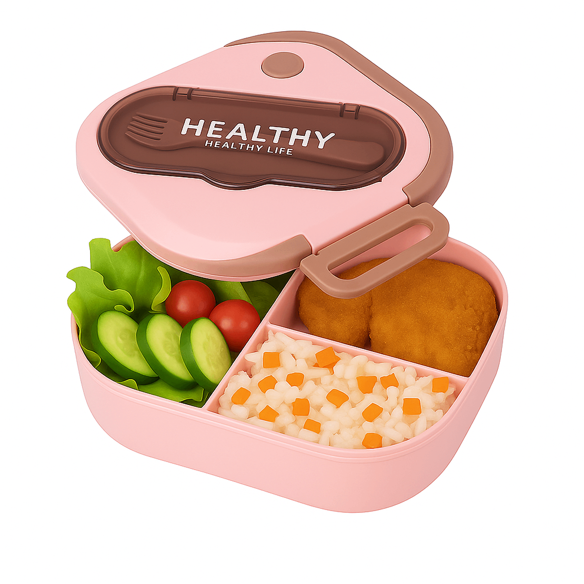Healthy Square Lunch Box Ð Compact & Leak-Proof