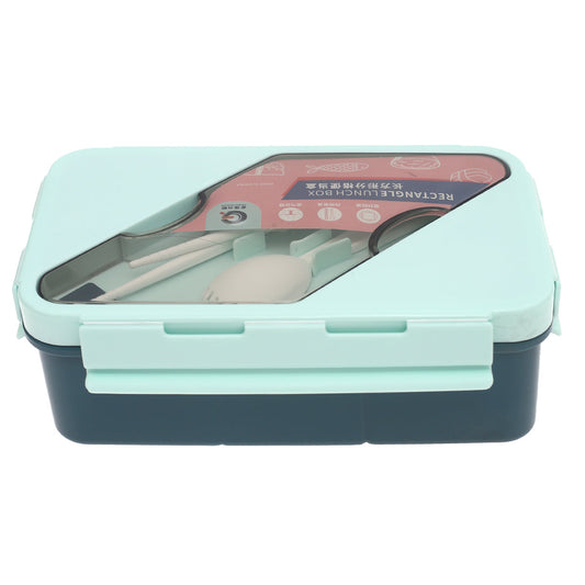 Rectangle Lunch Box with Cutlery Ð Leak-Proof & Compact Design
