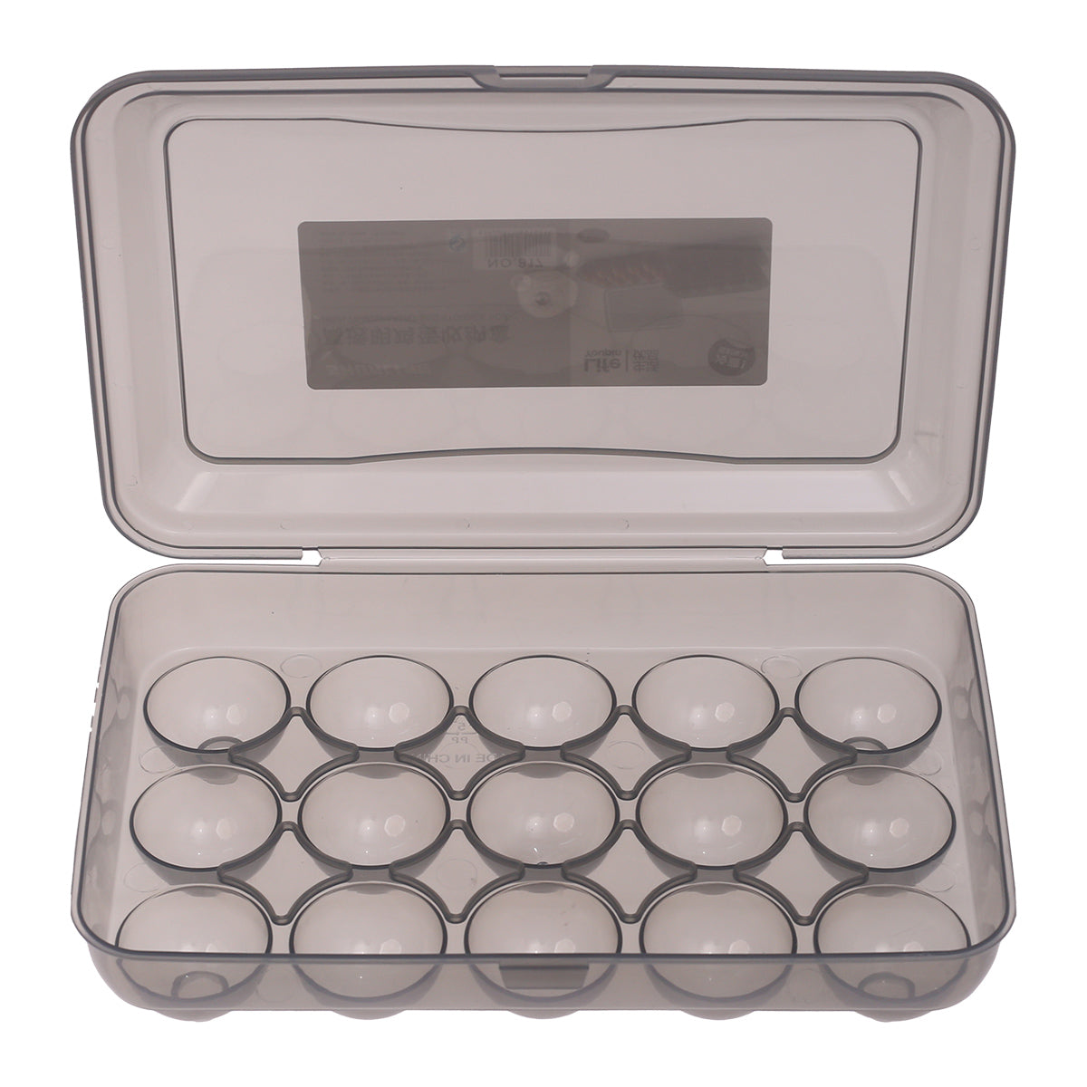 15-Piece Egg Storage Box Ð Stackable Container with Lid for Fridge Organization