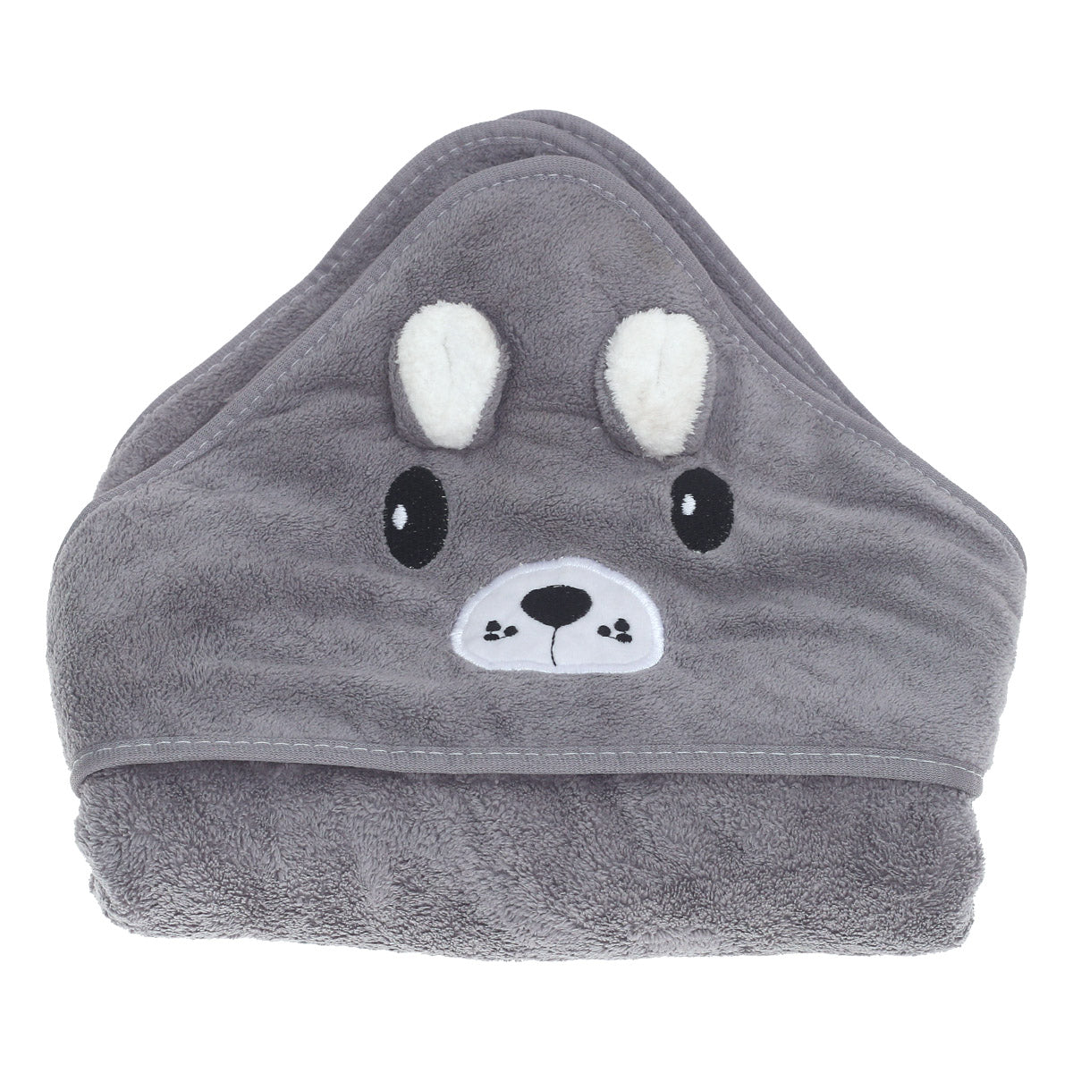 Kids Hooded Bath Towel Ð Soft & Absorbent Animal Face Wrap